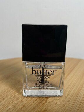 Butter London Nail 999 Rescue Topcoat Clear 0.4 oz Lacquer Vernis